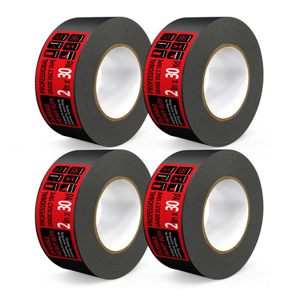 Black Duct Tape Heavy Duty, Multi-Use Duct Tapes for Packaging, Binding, Material Handling