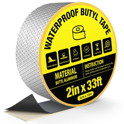 360Tronics Butyl Tape Waterproof Sealing Tape 2in x 33ft