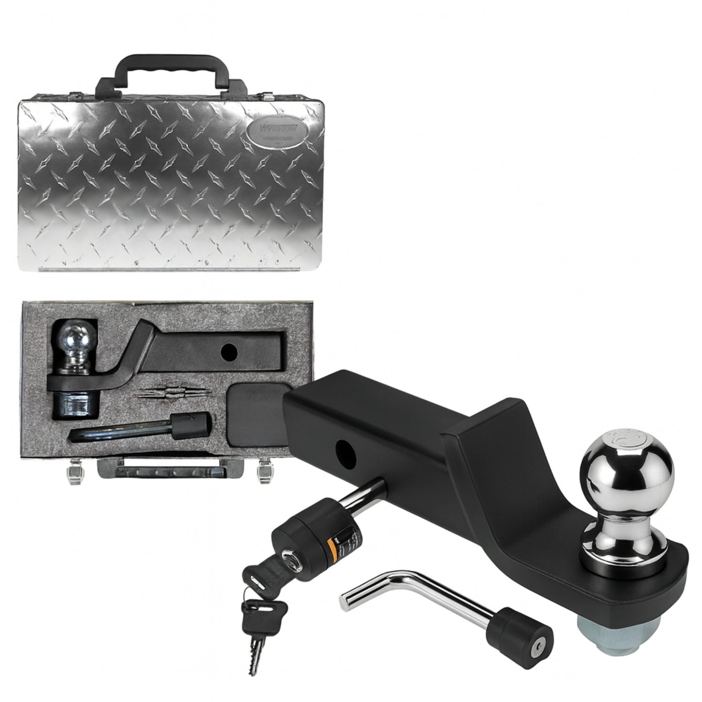 Heavy Duty Trailer Hitch Ball Mount Kit - 2 Inch Drop - 7,500 lb for RV Boat Trailers