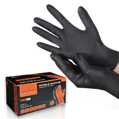 FDS Nitrile Gloves for Auto Repair Mechanics Food Process, FDSSTBXLX100