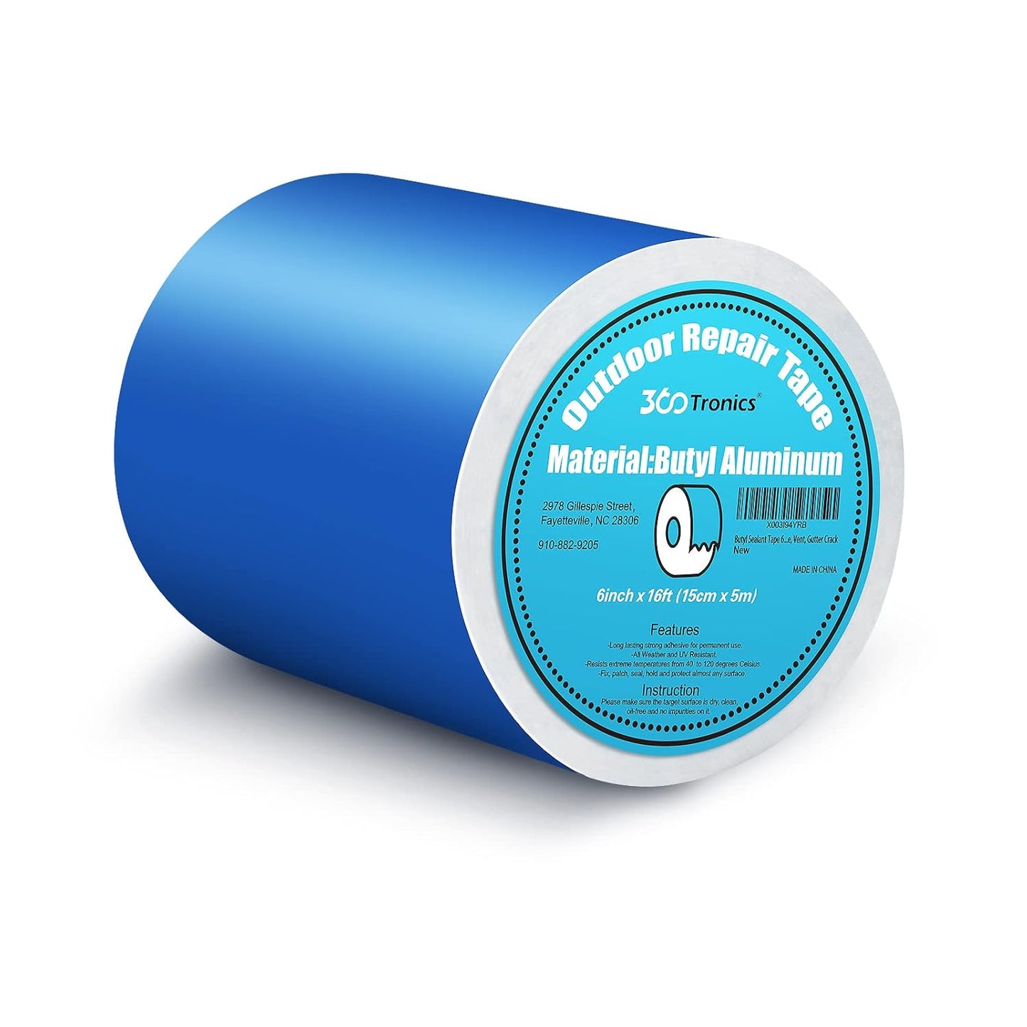 FDS Blue Butyl Tape for Patch Leak RV Roof Repair - 6x16ft