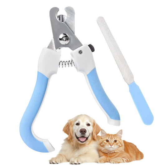 Pet Nails Clipper and File Kit - Sky Blue Color