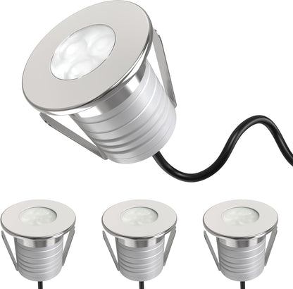 Swimming Pool Lights, 3W Dimmable IP68 LED Underwater Light, 12V-24V DC, LSSD-3W-BLUE-4P