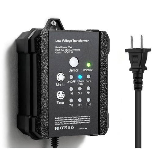 65W Transformer for Low voltage Landscape Lighting, 120VAC to 12VDC Transformer