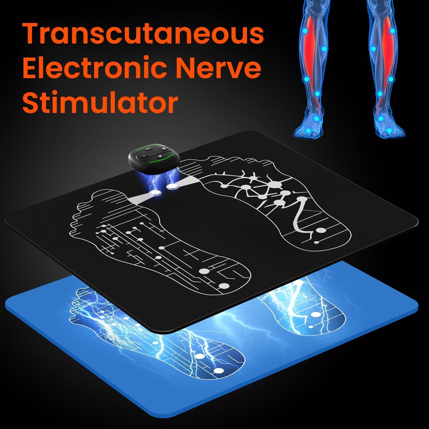 EMS Foot Mat - Chargeable and with Hand Remote Controller