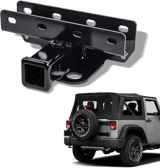2 Inch Trailer Hitch for Jeep Wrangler JK JKU (2007-2018 Models) Class 3 III