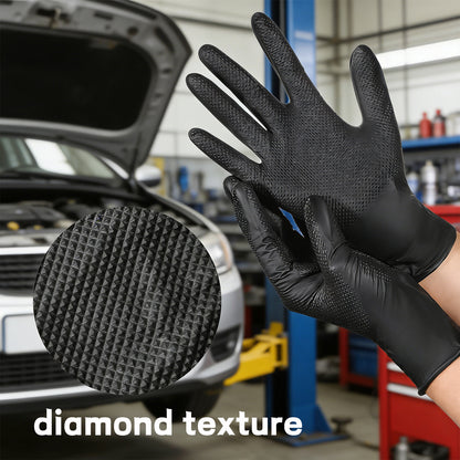 FDS Nitrile Gloves for Auto Repair Mechanics Food Process, FDSSTBXLX100