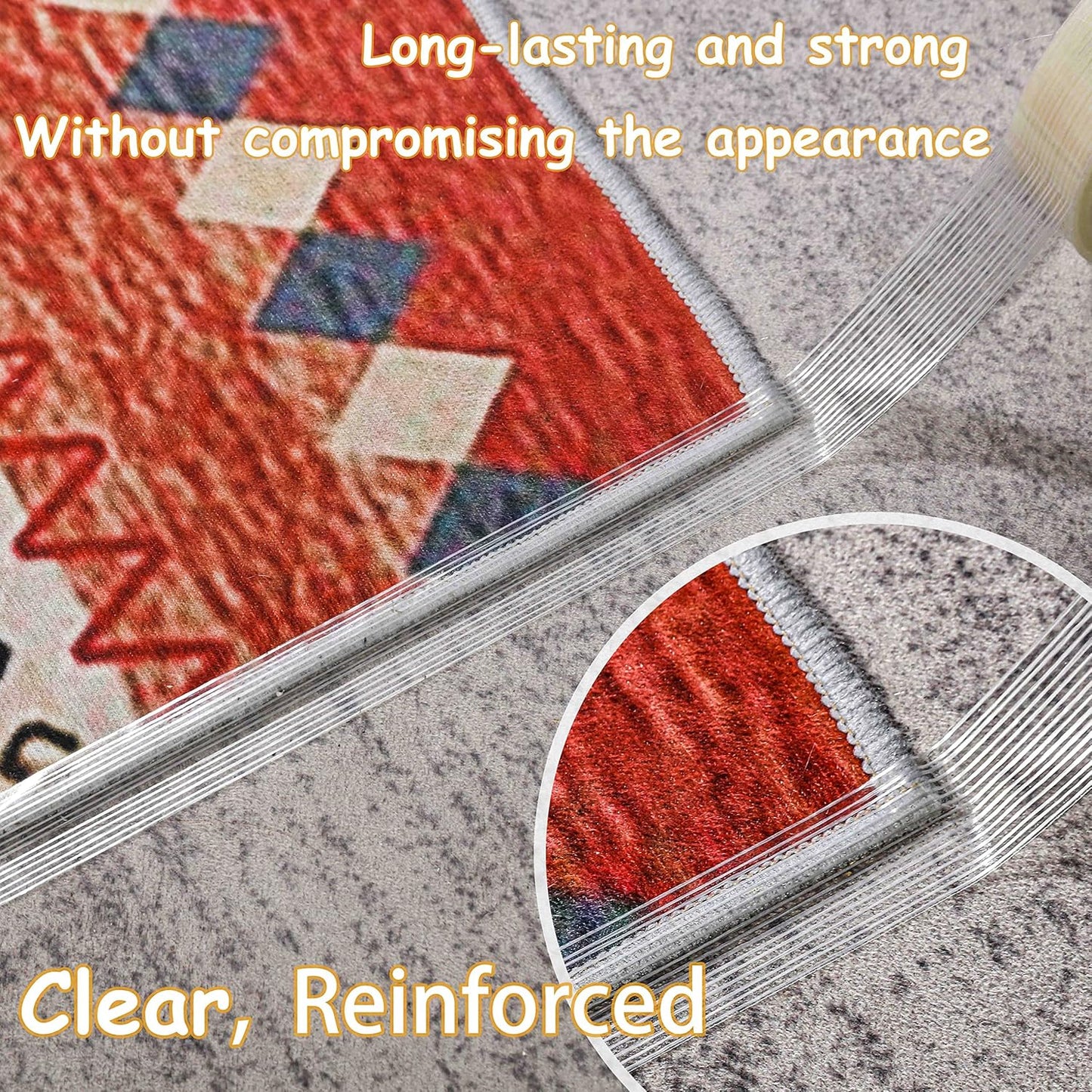 3-Pack Heavy Duty Filament Strapping Tapes for Heavy Packages - 1in x 60yd