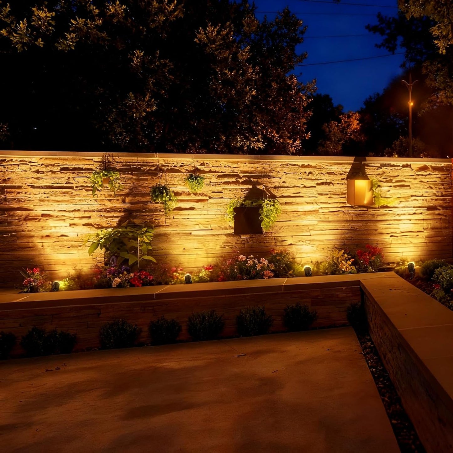All-in-One Landscape Lighting Kit, 12 Lights+65W Transformer+100ft Wire+Waterproof Connectors