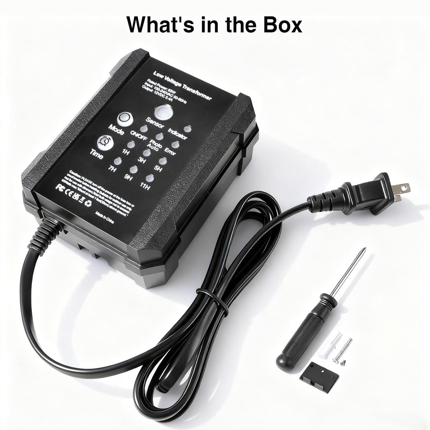 65W Transformer for Low voltage Landscape Lighting, 120VAC to 12VDC Transformer