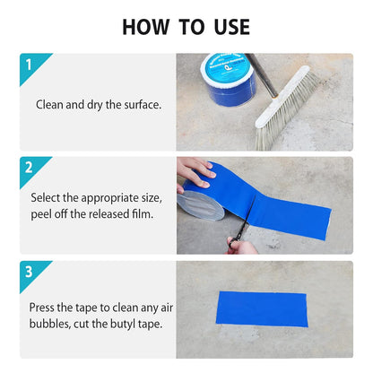 FDS Blue Butyl Tape for RV Roof Repair and Metal Building Repairs