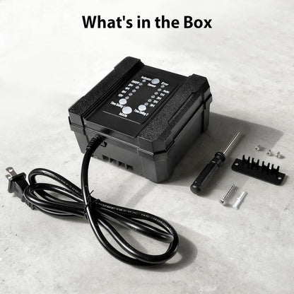 100W Low Voltage Landscape Transformer Timer Photocell Sensor, 120VAC to 12VDC