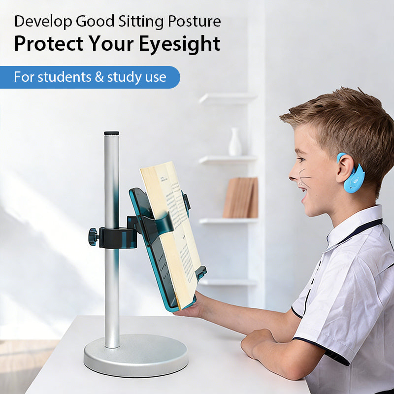 Book Holder for Reading Hands Free, Adjustable Reading Stand for Desk, Recipe Stand, Book Prop for Book Lovers