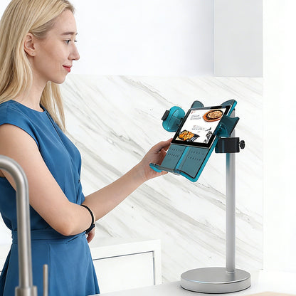 Book Holder for Reading Hands Free, Adjustable Reading Stand for Desk, Recipe Stand, Book Prop for Book Lovers