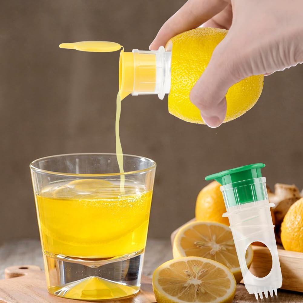 2-Pack Lemon Squeezer, Lemon Juicer Hand Tool - Yellow and Green