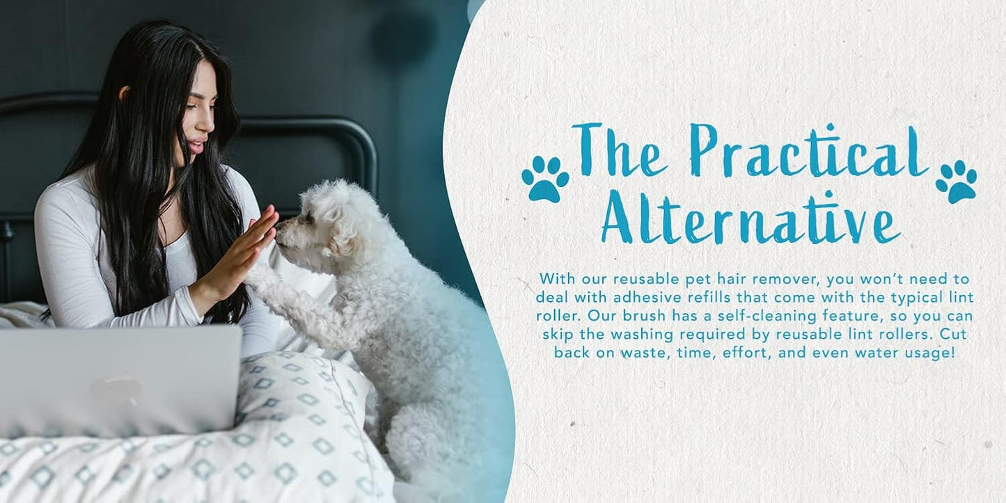 Lint Remover Brush, Removes Lint from Clothing, Couch, Furniture, Bedding and Car - Blue