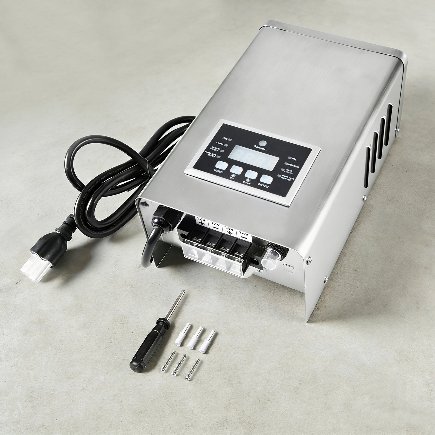 ATCD 300W Low Voltage Landscape Lighting Transformer, 120V to 12V/15V - PS300WSS