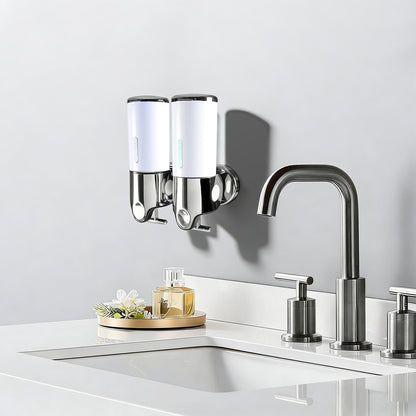 Shampoo Dispenser - Double Head Milky Bottles