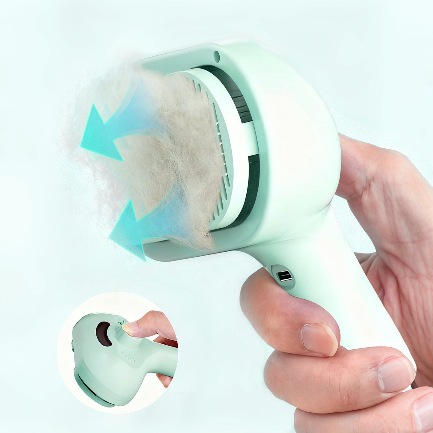 Pet Steam Brush for Dog & Cat - 3-in-1 Steam Grooming Brush for Shedding & Hair Removal