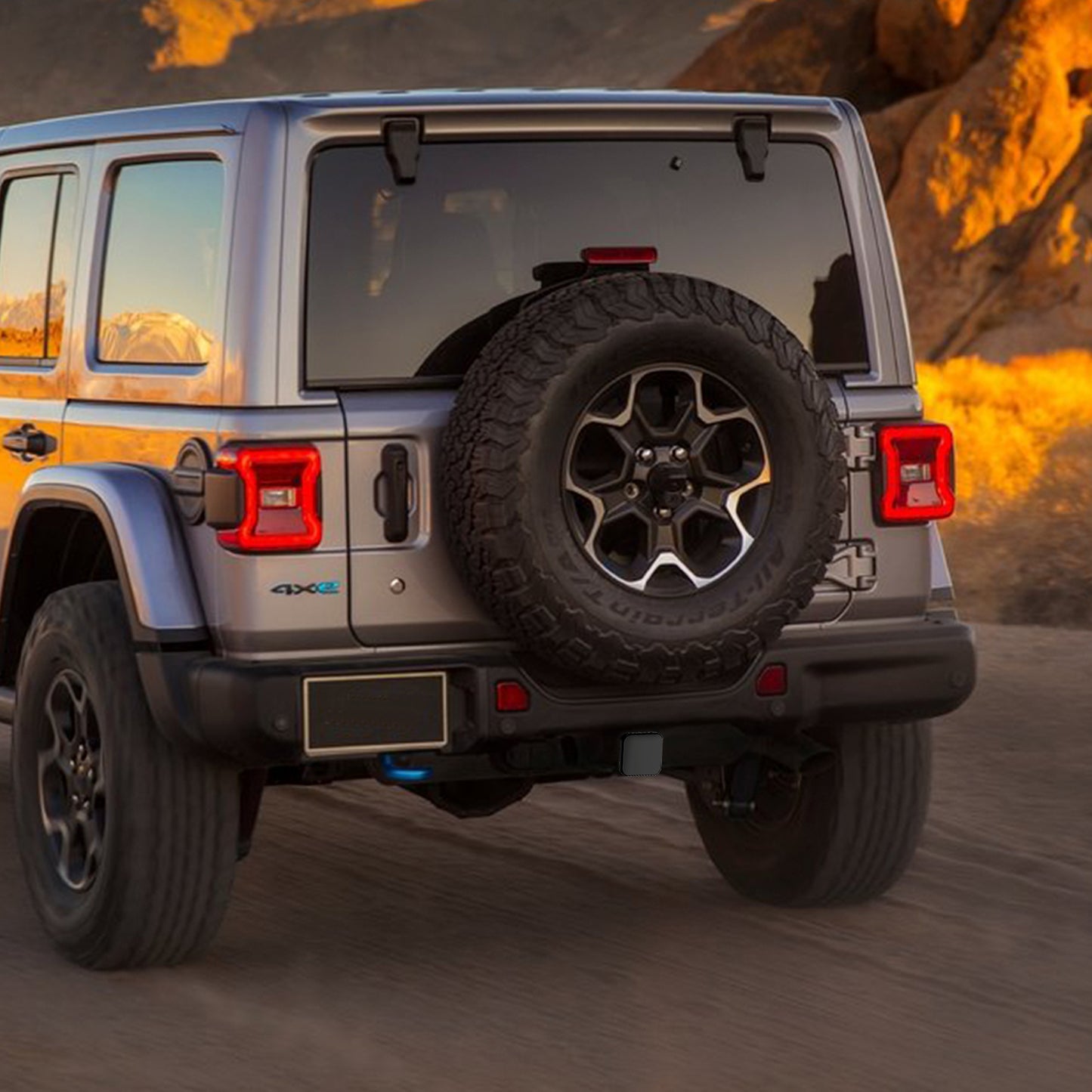 Rubber Hitch Cover for Jeeps - Universal Fitment for 2'' Hitches