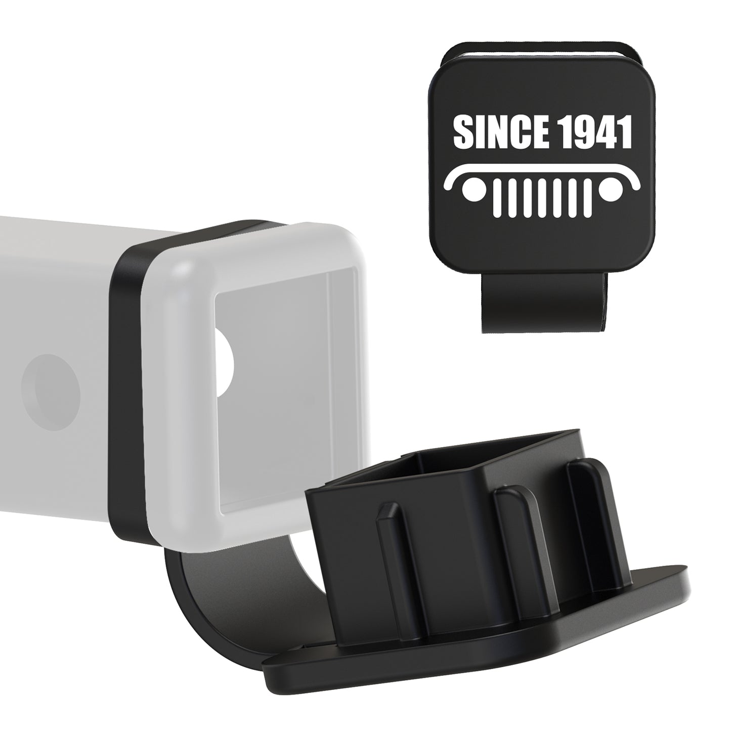Rubber Hitch Cover for Jeeps - SINCE 1941 - Fits for 2'' Trailer Hitch Shranks