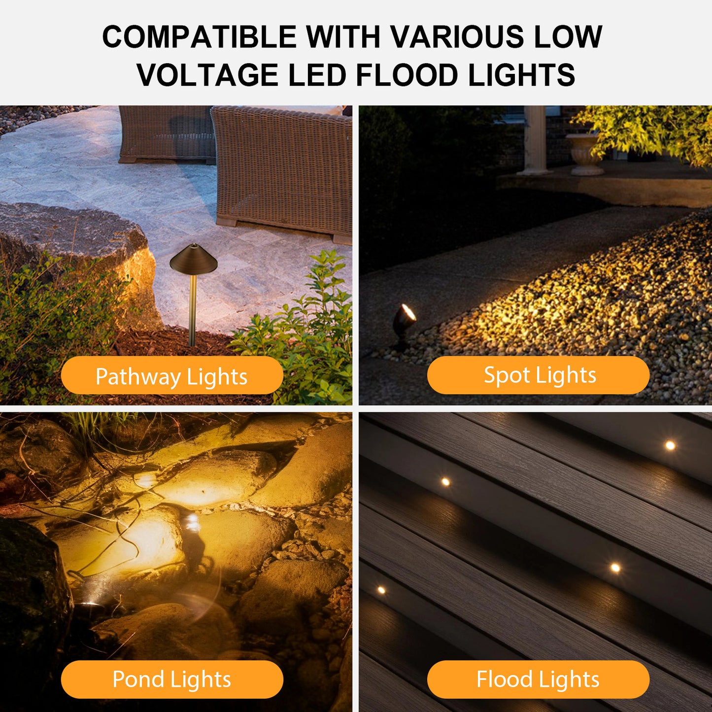 ATCD 300W Low Voltage Landscape Lighting Transformer, 120V to 12V/15V - PS300WSS