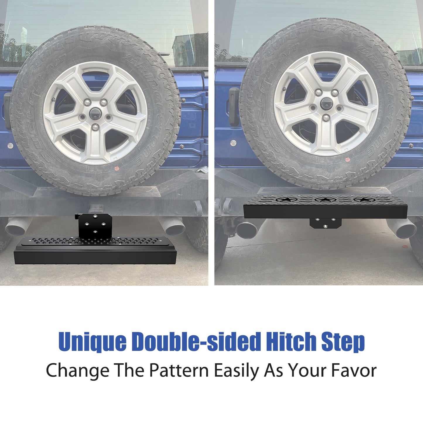 Rear Bumper Step for Trucks, Campers, Transit Vans