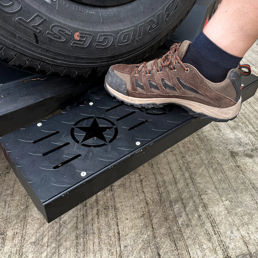 Rear Bumper Step for Trucks, Campers, Transit Vans