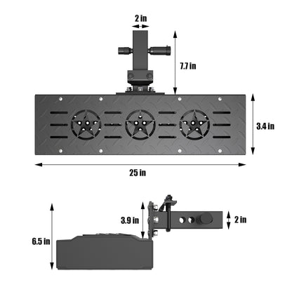 Rear Bumper Step for Trucks, Campers, Transit Vans