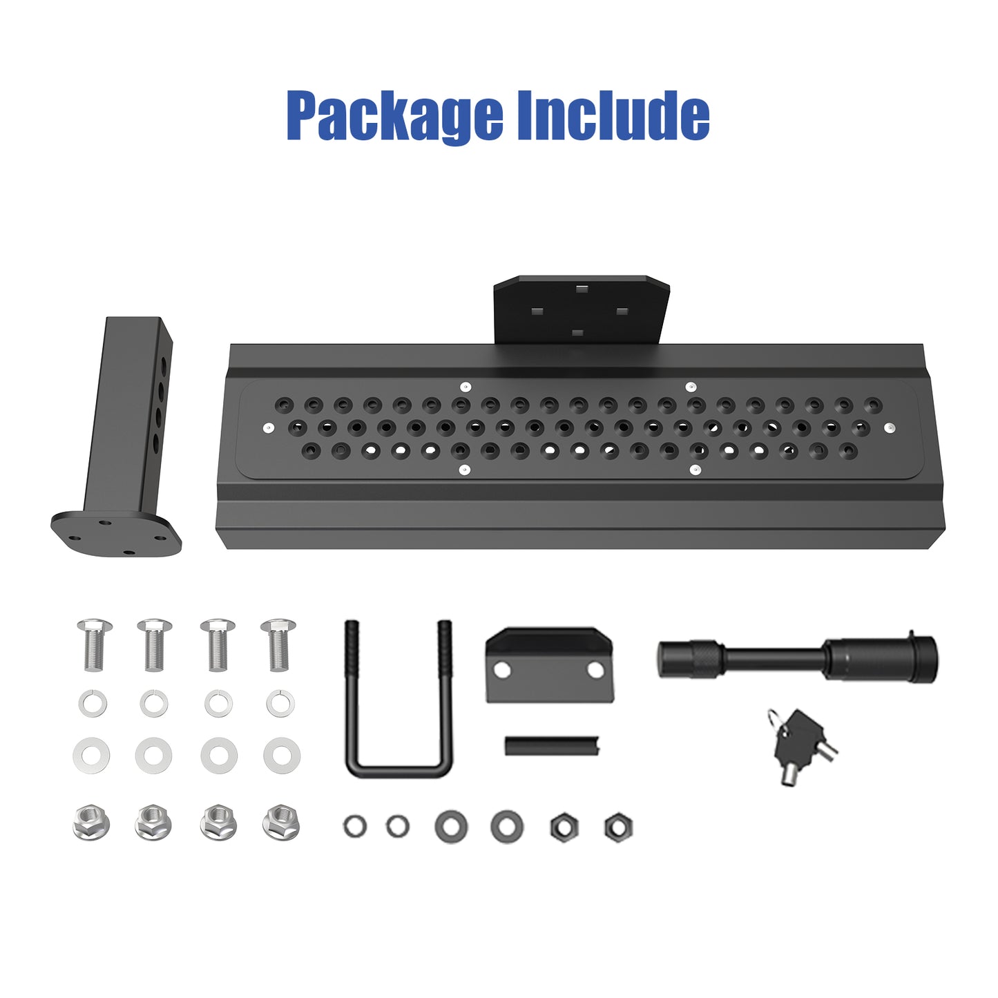 Rear Bumper Step for Trucks, Campers, Transit Vans