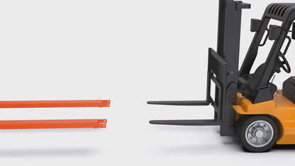 2 Packs of 70 inch forklift fork extensions - extra thick metal version