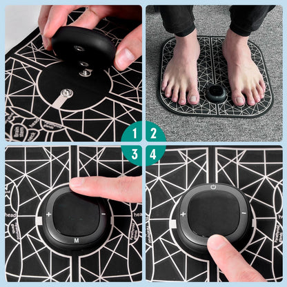 EMS Foot Mat - Chargeable and with Hand Remote Controller